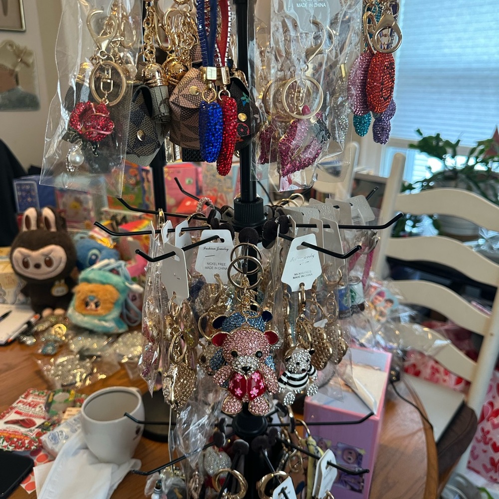 Colorful chunky Keychain Collection